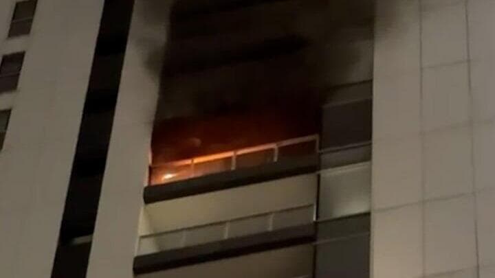 שריפה במגדל עזריאלי טאון תל אביב 