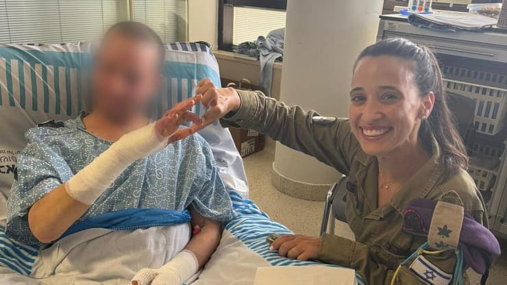 עדי ואחד הפצועים במלחמה