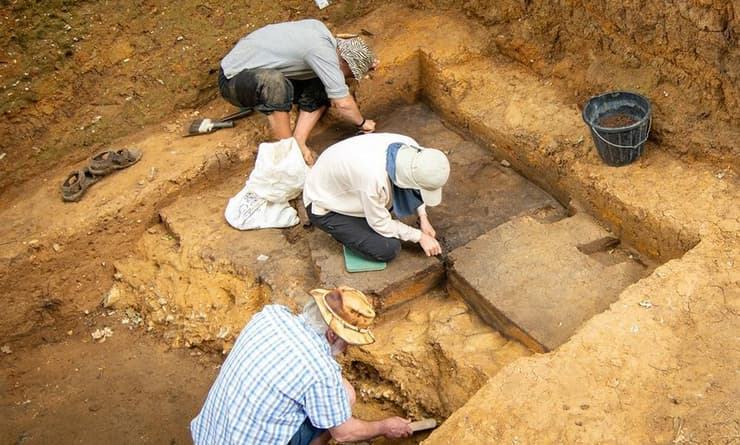 החפירות באתר הארכאולוגי שבמחוז סאפוק