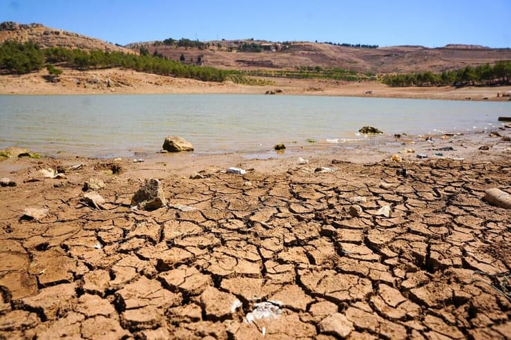 התייבשות מקורות מים בסוריה (צילום: Rami Alsayed/NurPhoto/Reuters) התייבשות מקורות מים בסוריה