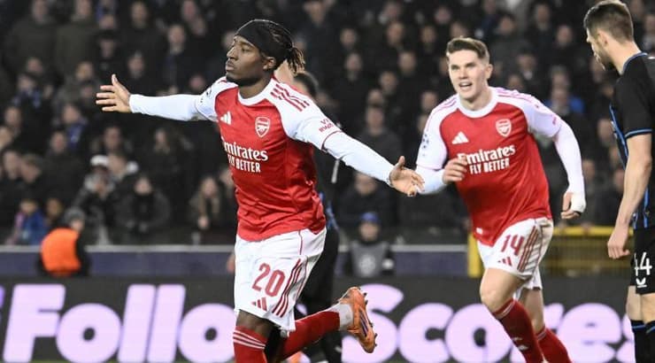 נוני מדואקה חוגג שער (IMAGO) נוני מדואקה חוגג שער