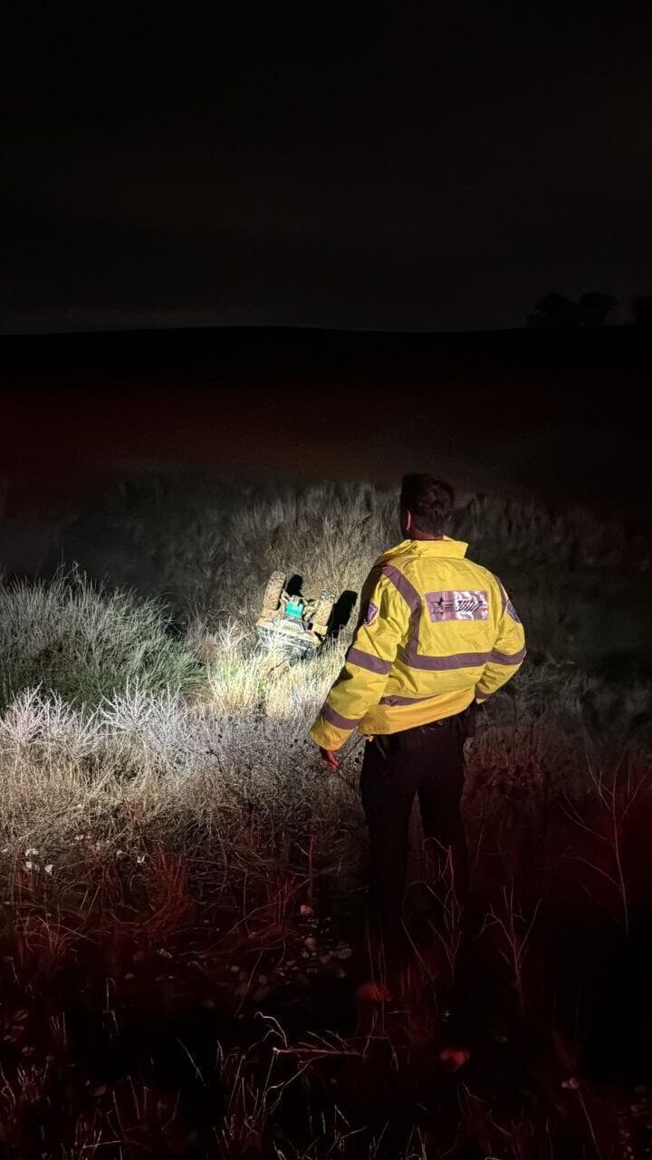 צילום: דוברות המשטרה בן 17 נהרג לאחר שנהג על טרקטורון בשטחים הפתוחים