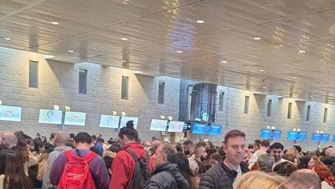 עומסים בנתב"ג בעקבות מסוע מזוודות תקול