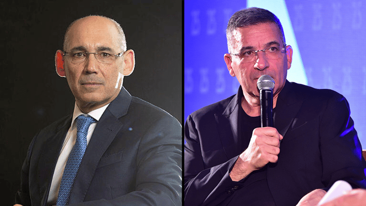 יעקב אטרקצ'י ונגיד בנק ישראל פרופ' אמיר ירון (צילומים: עידן גרוס צלמים, אלכס קולומויסקי) יעקב אטרקצ'י ונגיד בנק ישראל פרופ' אמיר ירון