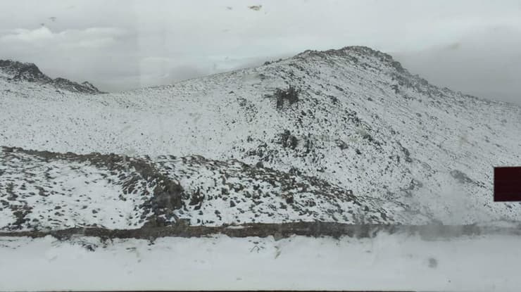 צילום: כפיר סבג שלג ראשון בחרמון