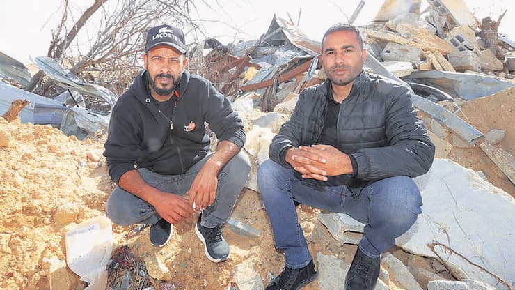 איברהים אל־גרבי (מימין) ותאופיק אבו־עדואן (צילום: שאול גולן) איברהים אל־גרבי (מימין) ותאופיק אבו־עדואן