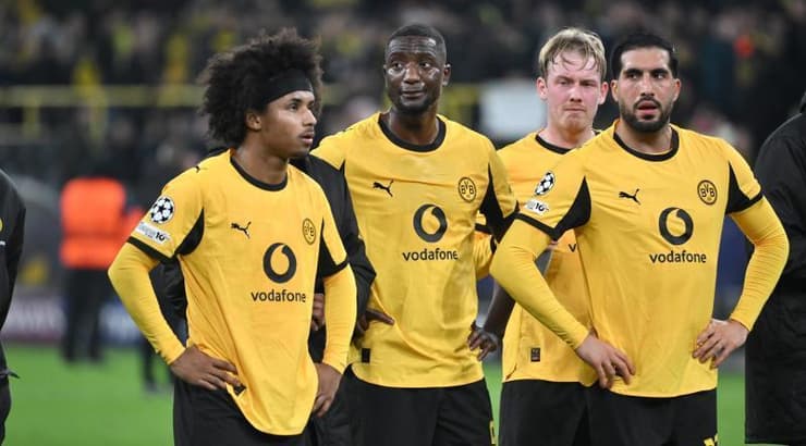 שחקני דורטמונד מאוכזבים (IMAGO) שחקני דורטמונד מאוכזבים