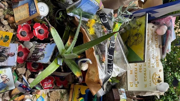 צילום: אביטל שרמן האלמנה אשירה גרינברג באזכרתו של המג"ד תומר גרינברג ז"ל