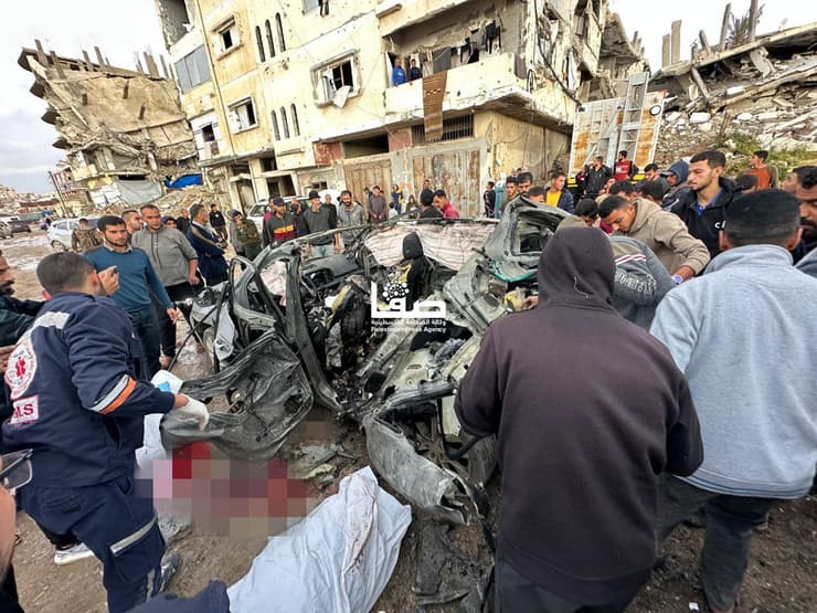 זירת החיסול של ראאד סעד בעיר עזה