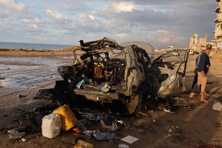 זירת החיסול בעיר עזה (צילום: Omar AL-QATTAA / AFP) זירת החיסול של ראאד סעד בעיר עזה