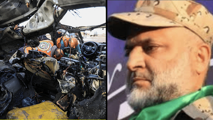 זירת החיסול של סעד בעזה (צילום: REUTERS/Dawoud Abu Alkas) זירת החיסול של ראאד סעד בעיר עזה