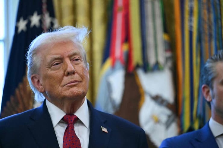 נשיא ארה"ב טראמפ (צילום: ANDREW CABALLERO-REYNOLDS / AFP) נשיא ארה"ב דונלד טראמפ