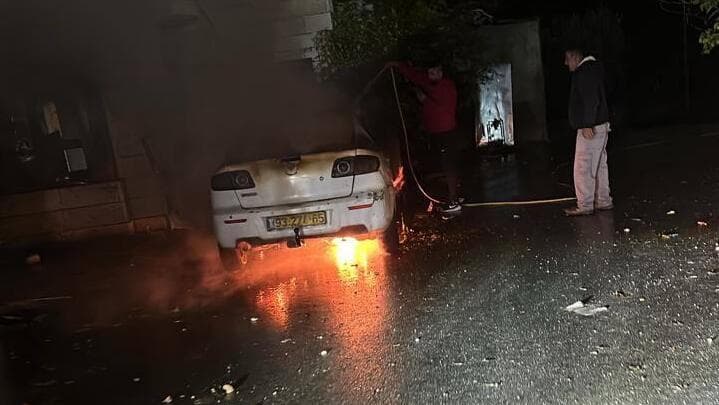 הצתת הרכבים בעין יברוד