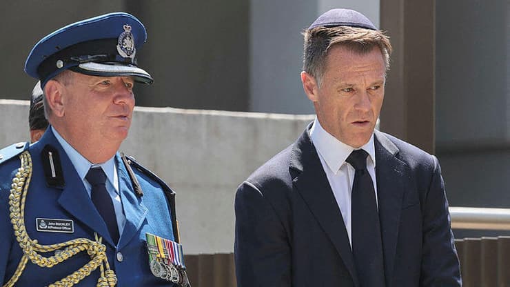 מושל ניו סאות' ויילס גריס מינס הלוויה הרב אלי שלנגר טבח בונדיי סידני אוסטרליה