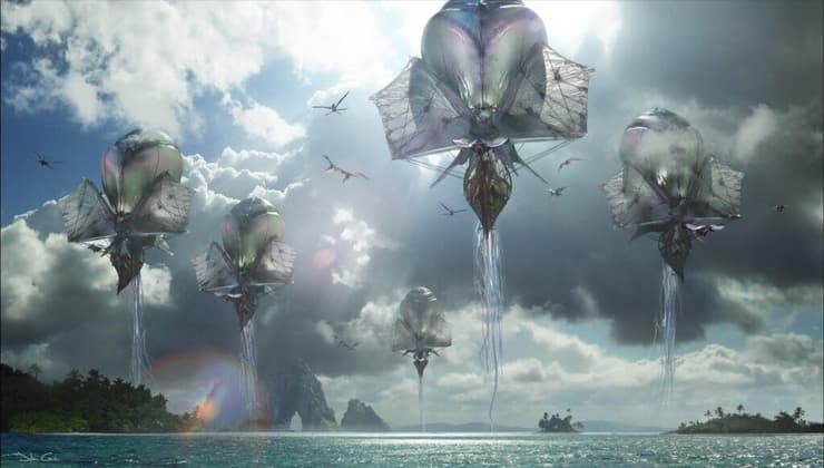 אמא, אני יכול לעשות בארטר עם סוחרי הרוח? מתוך "אווטאר: אש ואפר" (צילום: באדיבות פורום פילם) מתוך "אווטאר: אש ואפר"