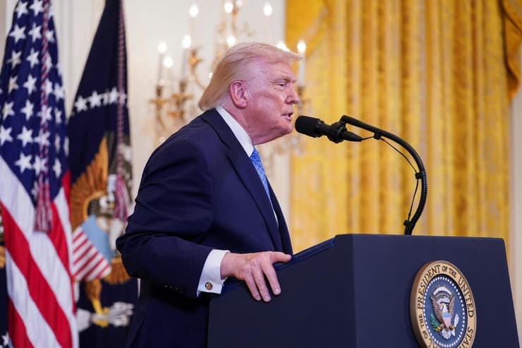 נשיא ארה"ב דונלד טראמפ טקס חנוכה הבית הלבן