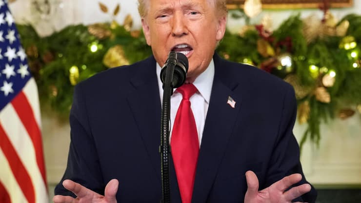 נשיא ארה"ב טראמפ בנאום לאומה מהבית הלבן