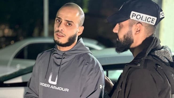 המעצר של סמיר בכרי (צילום: דוברות המשטרה) מעצרו של סמיר בכרי