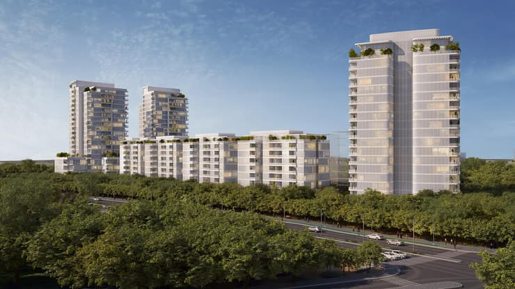 הדמיית מיזםהתחדשות עירונית בשכונת הדר יוסף בתל אביב של חברת מטרופוליס 