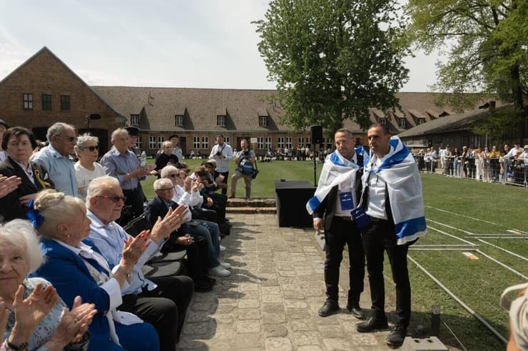 אלי ושרון שרעבי במצעד החיים בפולין