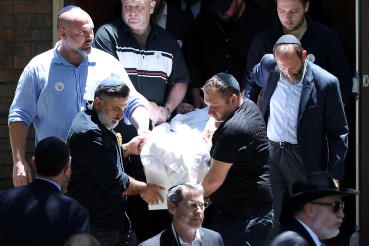 צילום: REUTERS/Hollie Adams הלוויה של הילדה מתילדה ב סידני אוסטרליה שנרצחה טבח פיגוע