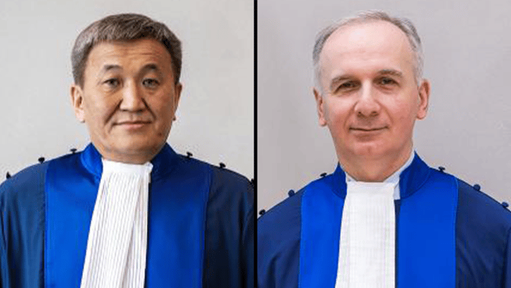 השופטים לורדקיפנידזה ודמדין (צילום: ICC) גוצ'ה לורדקיפנידזה וארדנבלסורן דמדין