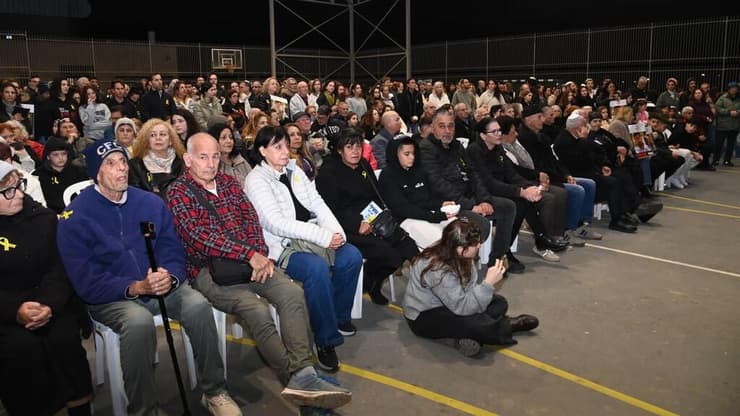 עצרת ביישוב מיתר בקריאה להחזרת החטוף רן גואילי