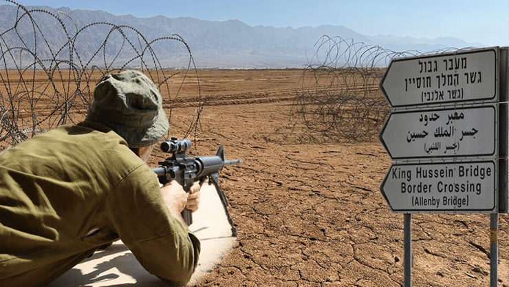 גדר פרוצה בגבול ירדן 