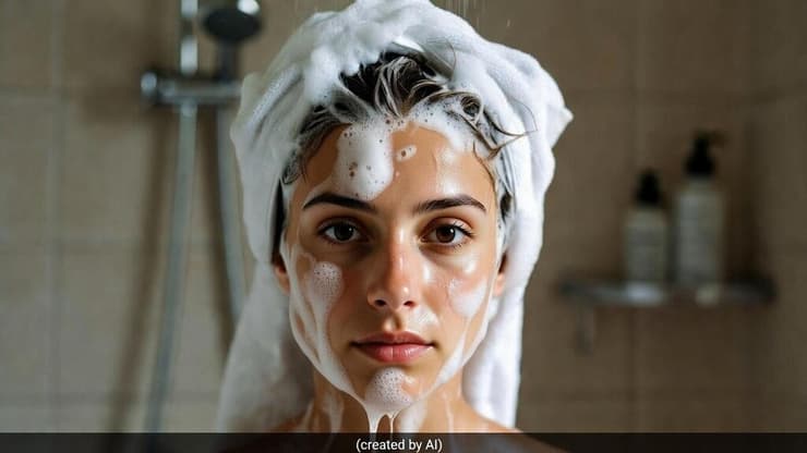 פרסומת לשמפו עם הכיתוב "נוצרה באמצעות AI" (אילוסטרציה) (נוצר באמצעות בינה מלאכותית) פרסומת לשמפו עם הכיתוב "נוצרה באמצעות AI" (אילוסטרציה)