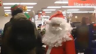 התחפש לסנטה וגנב מוצרים