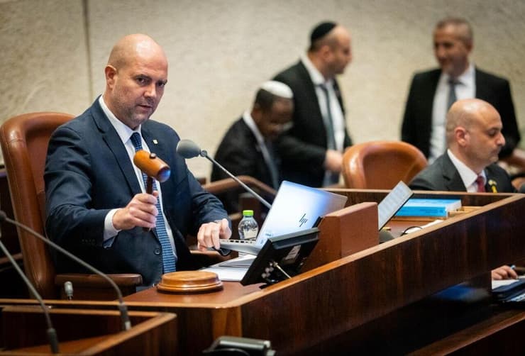 יו"ר הכנסת אוחנה. שכר של כ-61 אלף שקל בחודש (צילום: שלו שלום) מליאת הכנסת