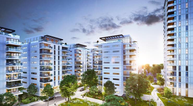 הדמיית מיזם פינוי בינוי במתחם כיסופים בכפר סבא