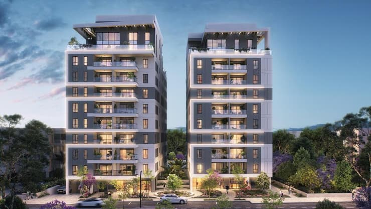 הדמיית פרויקט פינוי בינוי ברחוב הגאונים בחולון