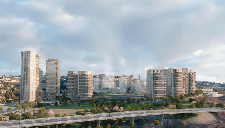 הדמיית מיזם מצפה תלפיות בירושלים