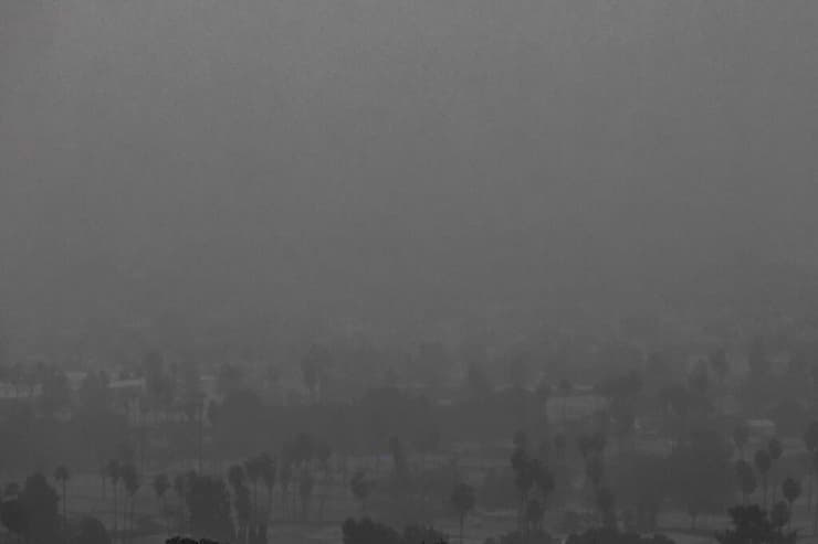 צילום: Apu GOMES / AFP סופה לוס אנג'לס קליפורניה ארה"ב