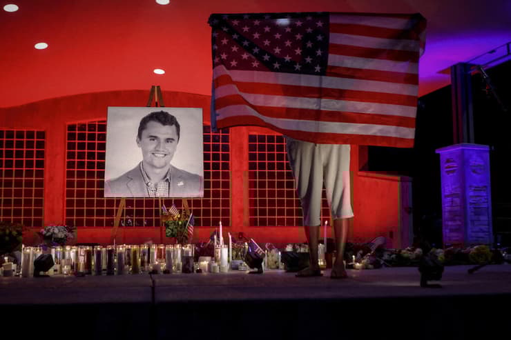 תמונות השנה בעולם 2025 ארה"ב יוטה עצרת זיכרון ל צ'רלי קירק אחרי הירצחו 11 ספטמבר