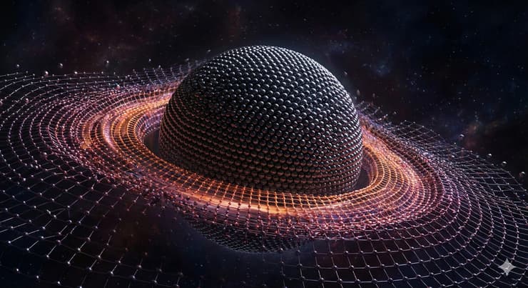 גבולות הזמן: באזורים צפופים במיוחד, כדורי הסריג מנצלים את כל "תקציב המהירות" שלהם לתחזוקת המבנה, והזמן המקומי קופא