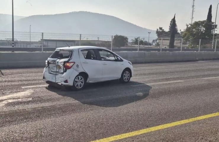 רכבם של הקורבנות בפיגוע בתל יוסף