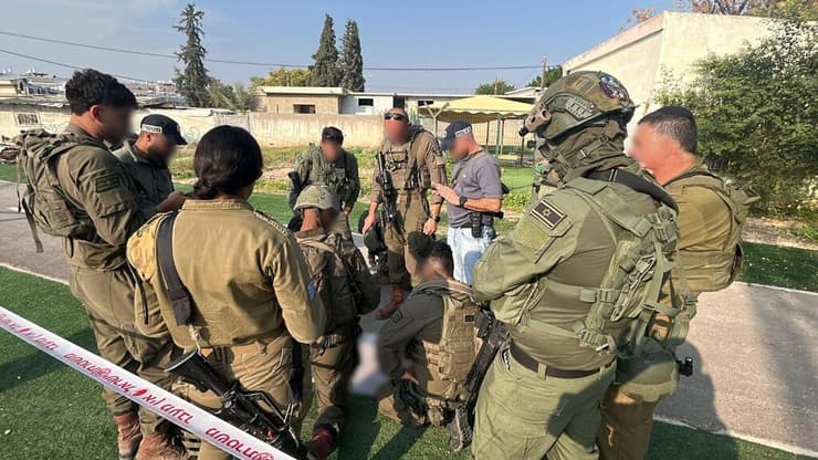 כוחות צה"ל בערכת מצב בזירת הפיגוע בבית שאן