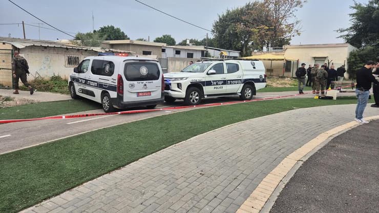 זירת הפיגוע בבית שאן ברחוב יעקב מכלוף 