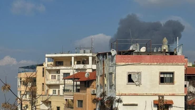  תקיפות באזור אל-הרמל בלבנון (אל-בקאע)