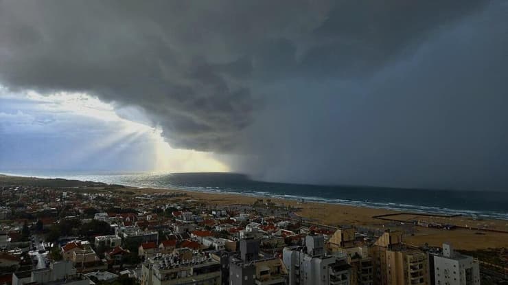 מזג אוויר חורפי באשדוד