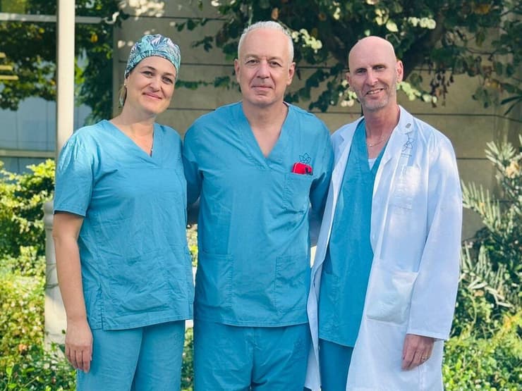 מימין: פרופ' ליאור לבנשטיין, פרופ' ז'יל קרסנטי, ד"ר סוזנה מוסטפא-מיח'איל 