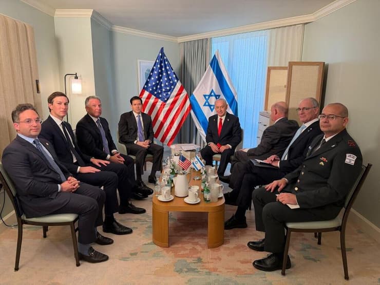 ראש הממשלה נתניהו בפגישתו עם מזכיר המדינה רוביו, סטיב וויטקוף וג׳ארד קושנר