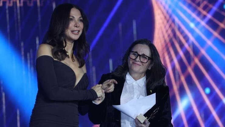 עינת גלזר-זרחין ומורן אטיאס בטקס פרסי הקולנוע הממלכתי