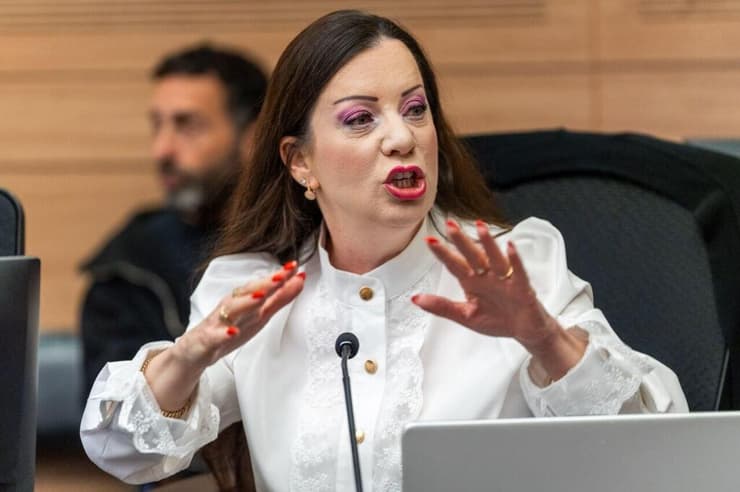 טלי גוטליב. "כפיים סוערות. מיארה הודיעה בהמשך לחתימת ישראל כ"ץ" (צילום: שלו שלום) הדיון על הגדלות הרמטכ"ל בוועדת החוץ והביטחון