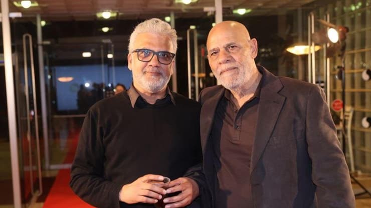 אורי גבריאל (מימין) בטקס פרסי הקולנוע הממלכתי