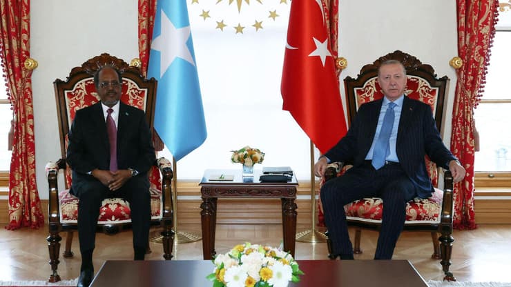 ארדואן יחד עם נשיא סומליה