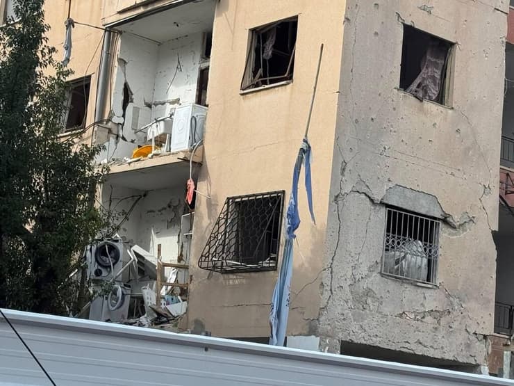 זירת נפילה ראשונה בשכונת נווה שאנן שבחיפה