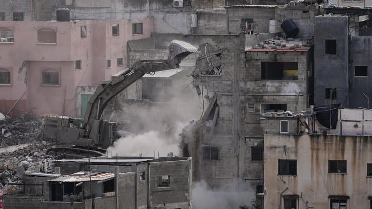 הרס מבנים בנור א-שמס (צילום: AP Photo/Majdi Mohammed) נור א-שמס